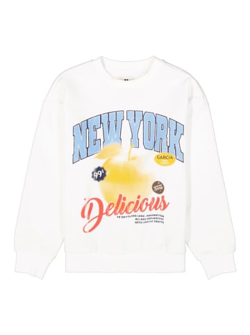 Garcia Sweatshirt mit Rückenprint in off white