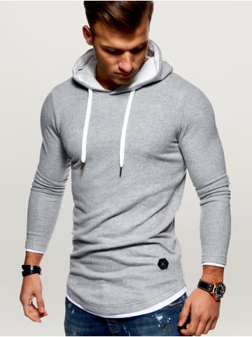 behype Hoodie LAYER in grau