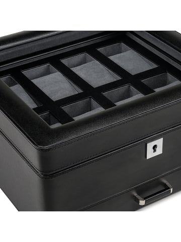 Windrose Schmuckkasten 26.5 cm in schwarz