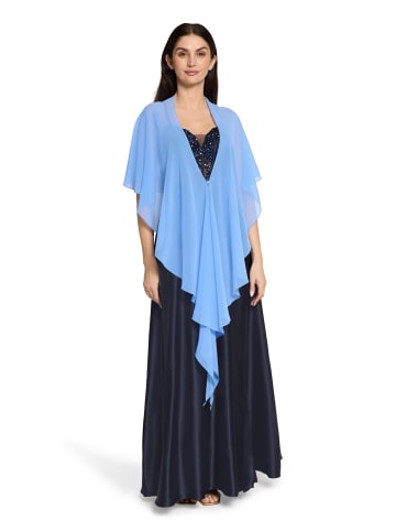 Vera Mont Chiffonstola mit Volant in Paris Blue