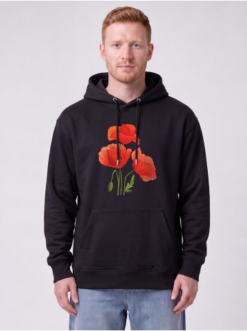 wat? Apparel Sweatshirt Poppy Flowers in Schwarz
