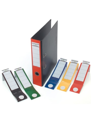 Durable Ordnerrückenschild Ordofix breit 60x390mm rot Packung mit 10 Stück