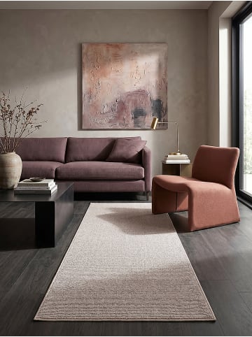 KADIMA DESIGN Teppich Kurzflor Uni pflegeleicht Wohnzimmer Schlafzimmer Flur in Beige