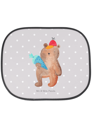 Mr. & Mrs. Panda Sonnenschutz Auto Bär Schultüte ohne Spruch in Grau Pastell
