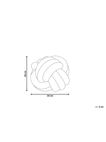 Beliani Dekokissen MALNI in Grün - (W) 30 x (H) 30 x (L) 30 cm
