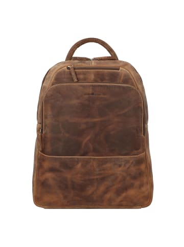 Greenburry Vintage Daypack Leder 43 cm Laptopfach in brown