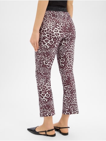 MARC CAIN SPORTS Hose in aubergine weiß - 0001