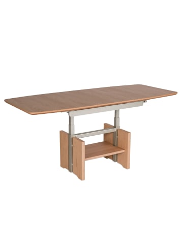 58 aufm Kessel FUNKTIONSTISCH Caren höhenverstellbar ausziehbar 120x70x54 Wildeiche