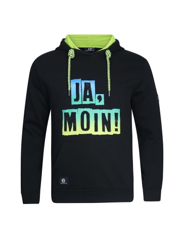 SCHIETWETTER Hoodie "Ja Moin" in black-rainbow