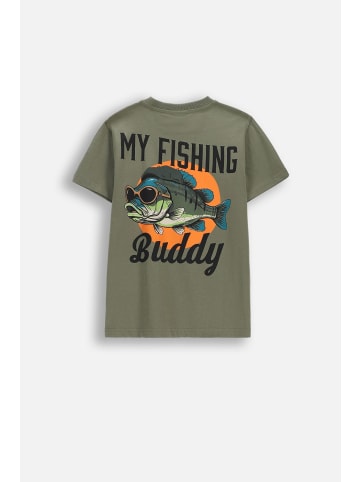 Coccodrillo Baumwoll-t-shirt mit kurzen Ärmeln in grün