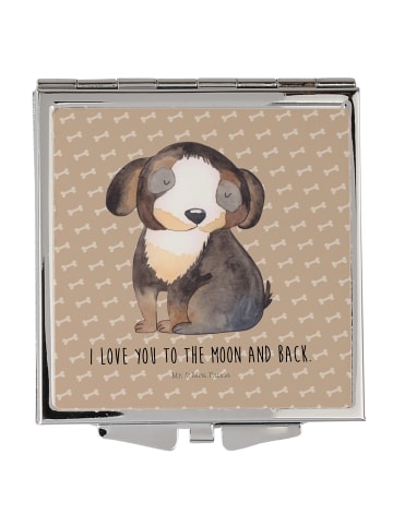 Mr. & Mrs. Panda Handtaschenspiegel quadratisch Hund Entspannen ... in Hundeglück
