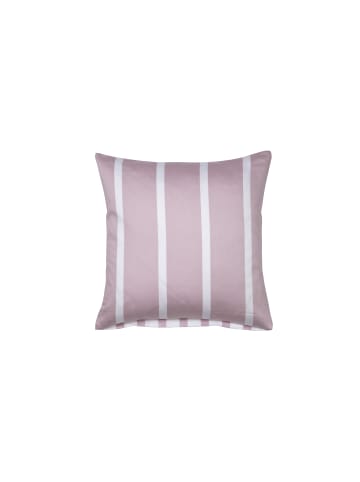 Janine Baumwoll Bettwäsche Modernclassic Streifenlook in kreiderosa