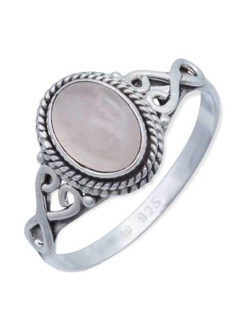 mantraroma 925er Silber - Ringe mit Rosenquarz