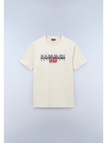 Napapijri T-Shirt "S-Aylmer" in Beige