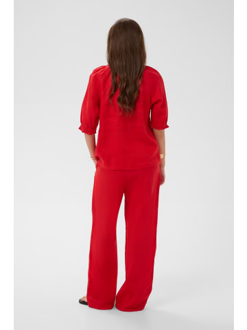 Cream Kurzarm-Bluse CRBellis Regular fit in High Risk Red