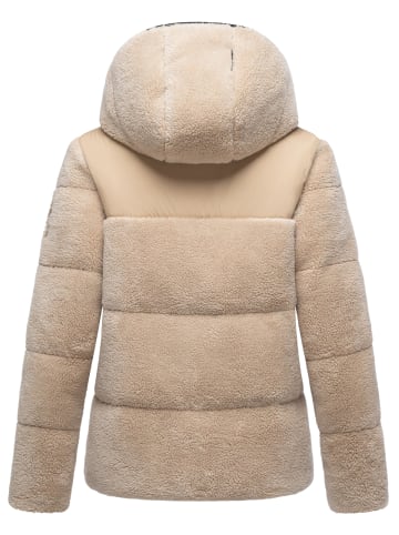 Marikoo Kapuzenplüschjacke Kaguraa 16 in Beige