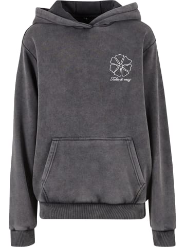 Mister Tee Mister Tee One Line Flowers Ladies Vintage Heavy Hoody in magnet