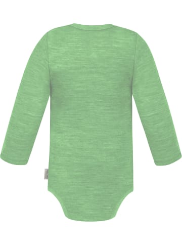 Normani Outdoor Sports Baby Merino Langarmbody Tuai in Grün