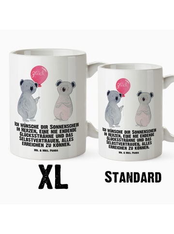 Mr. & Mrs. Panda Tasse mit Henkel Koala Luftballon mit Spruch in Weiß