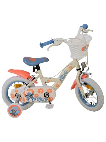Volare Kinderfahrrad Disney Stitch Mädchen 12 Zoll Kinderrad in Cremefarbend 3 Jahre