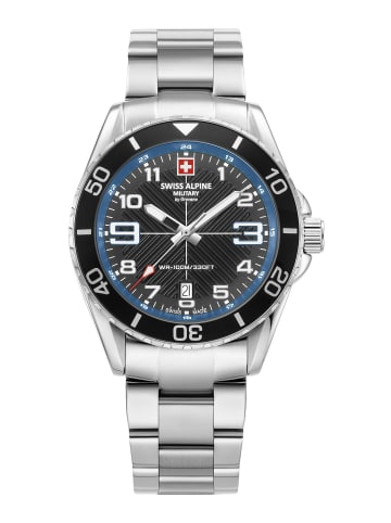 Swiss Alpine Military by Grovana Quarzuhr für Herren in silber