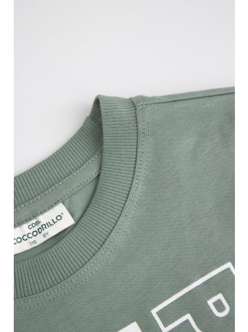 Coccodrillo Baumwoll-t-shirt mit kurzen Ärmeln in grün