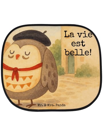 Mr. & Mrs. Panda Sonnenschutz Eule Frankreich Design mit Spruch in Weiß