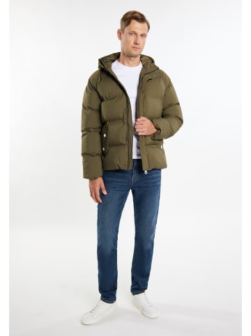 DreiMaster Maritim Herren Winterjacke Mit Wattierung in Militäroliv