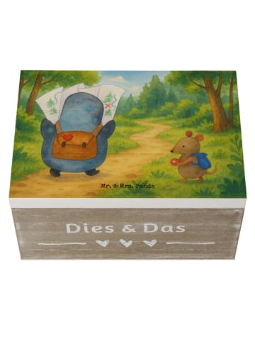 Mr. & Mrs. Panda Aufbewahrungsbox Pinguin & Maus Wanderer Design... in Weiß
