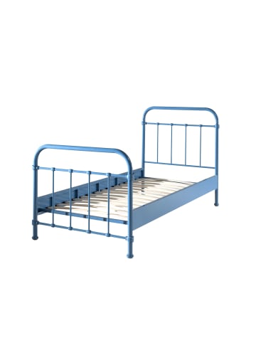 58 aufm Kessel METALLBETT Karlyn 210x111x98 aus Metall in Blau