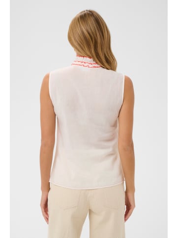 SAINT TROPEZ Ärmellose Bluse TilliSZ Gerade Passform in Ice