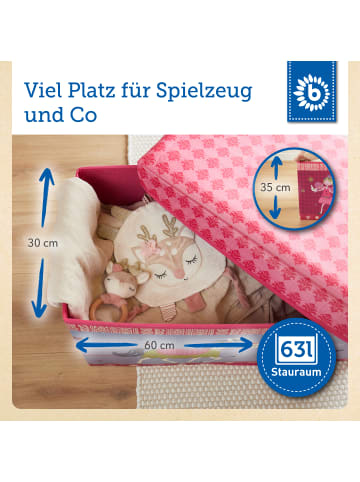 Bieco Spielwaren Aufbewahrungsbox mit Deckel Kinder Prinzessin in Rosa