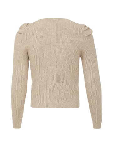 NALLY Damen Strickpullover in Dunkelbeige
