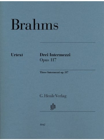 G. Henle Verlag Buch - Johannes Brahms - 3 Intermezzi op. 117