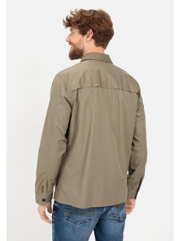 Camel Active Overshirt mit Reißverschluss in Khaki