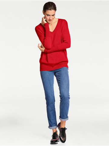 Heine V-Pullover in rot