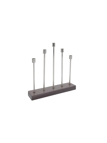 Kayoom Kerzenhalter Art Deco 525 in grau - silber
