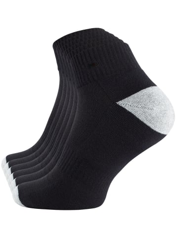 Stark Soul® Sportsocken 6 Paar Lauf- und Funktionssocken in schwarz/grau