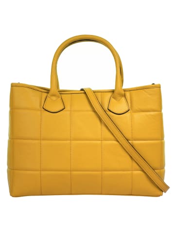 Cluty Handtasche echt Leder in gelb