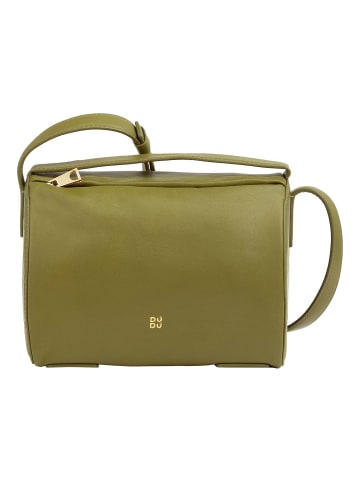 DuDu Up Umhängetasche Leder 19.5 cm in olive green