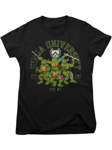 Teenage Mutant Ninja Turtles Shirt "Ninja University Girly Tee" in Schwarz