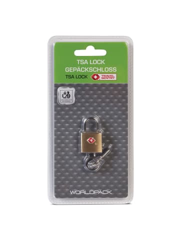 Worldpack Travel Accessoires TSA-Vorhängeschloss 2 cm in gold