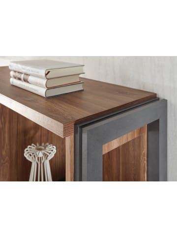 Furn.Design Kommode Eiche Stirling, Matera grau, Anrichte 55 x 81 cm