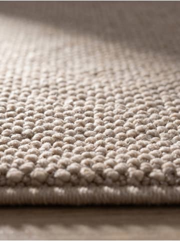 KADIMA DESIGN Flachgewebe-Teppich Berber-Tradition Uni Meliert Pflegeleicht in Beige