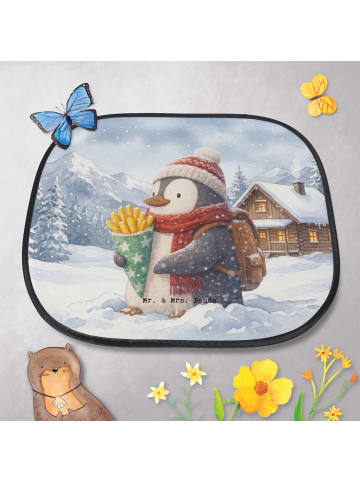 Sonnenschutznetz Pinguin Winter Pommes Design o... in Weiß
