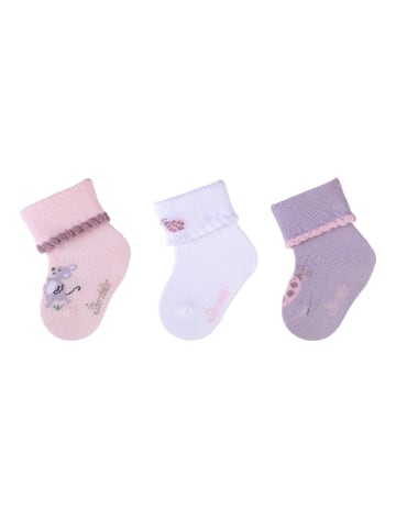 Sterntaler Baby-Socken 3er-Pack Maus in hellrosa