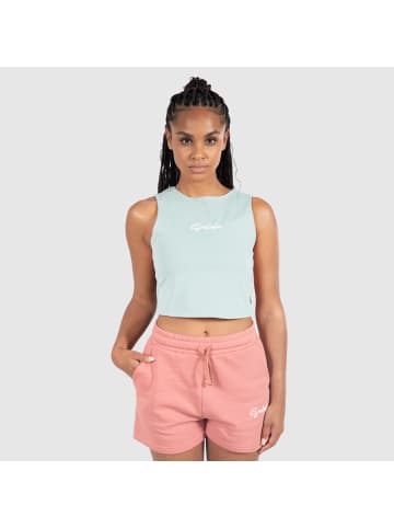 SMILODOX Crop Top Rosina in Hellblau