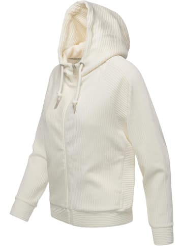 ragwear Sweatjacke Corduly Cordy in Ivory