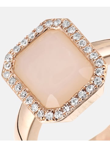 Diamant L'éternel Ring aus 375 Roségold mit Diamant mit Opal