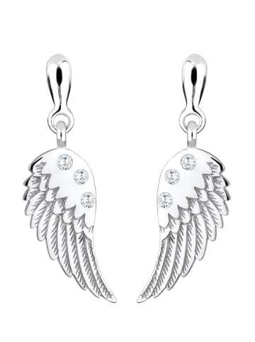 Elli Ohrringe 925 Sterling Silber Engel, Flügel in Weiß